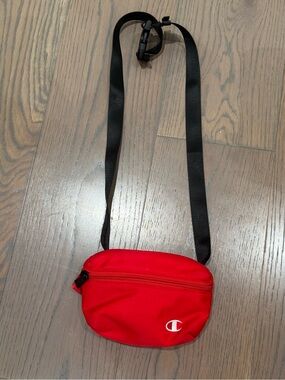 Champion Red Mini Waist Bag with Black Strap